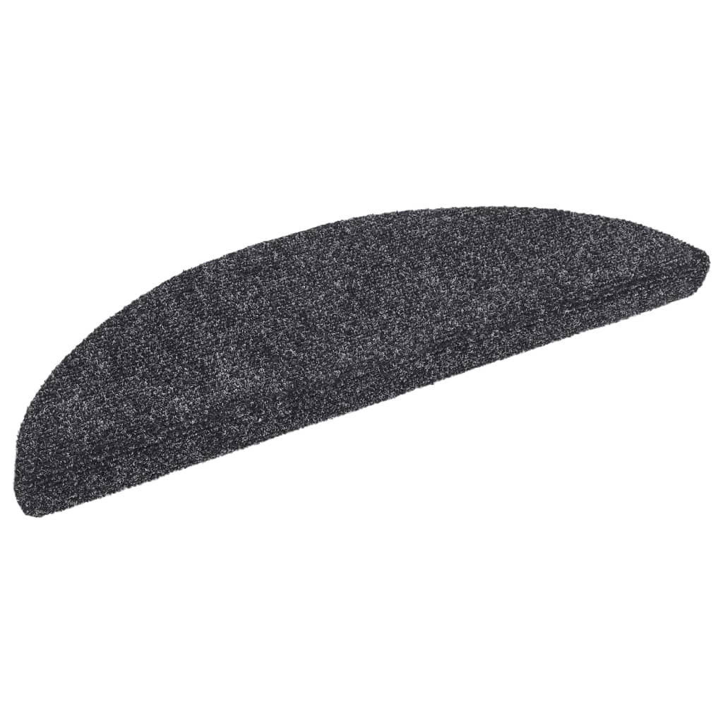Selvklebende trappematter 5 stk mørkegrå 56x17x3 cm nålestempel