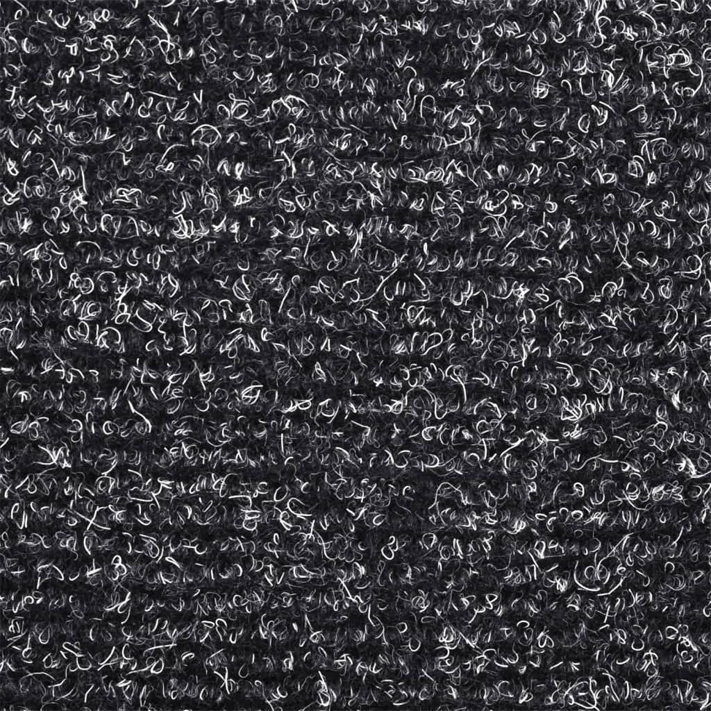 Selvklebende trappematter 5 stk mørkegrå 56x17x3 cm nålestempel