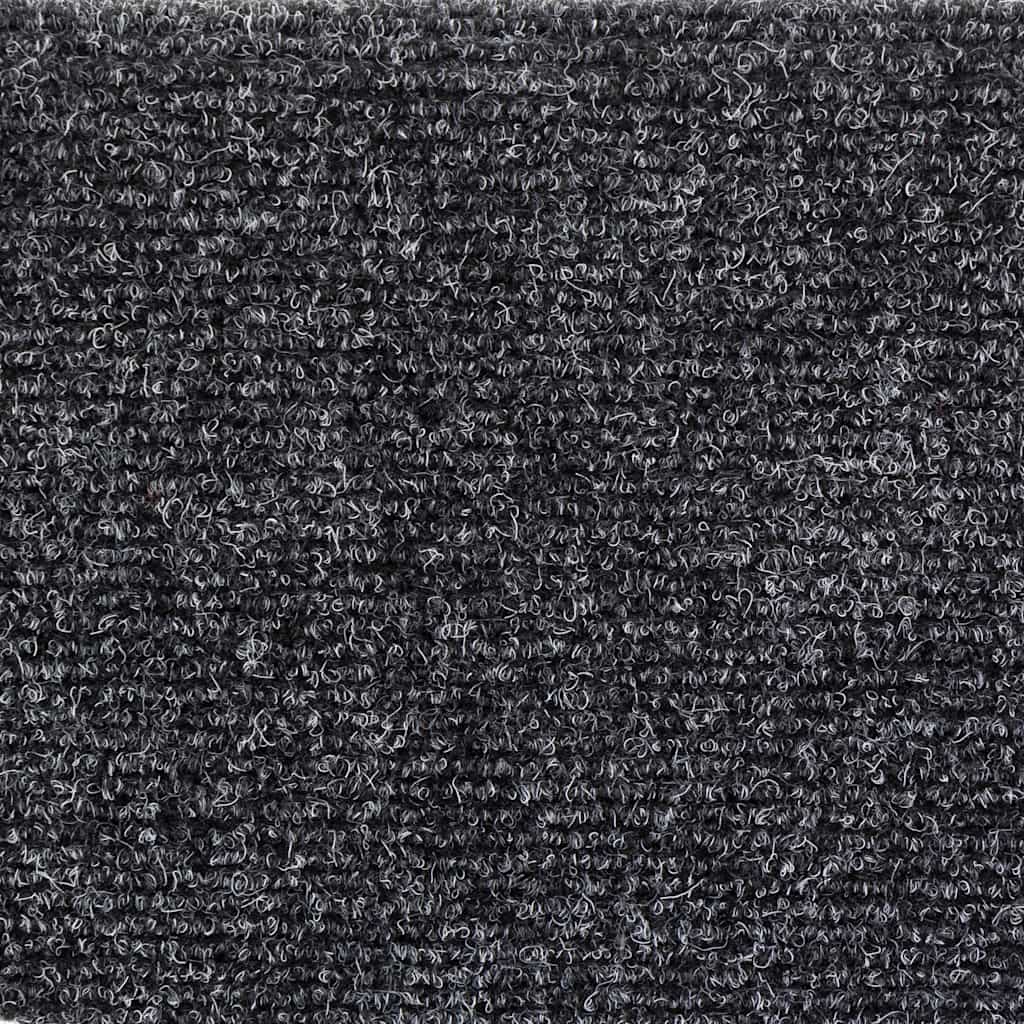 Selvklebende trappematter 5 stk mørkegrå 56x17x3 cm nålestempel
