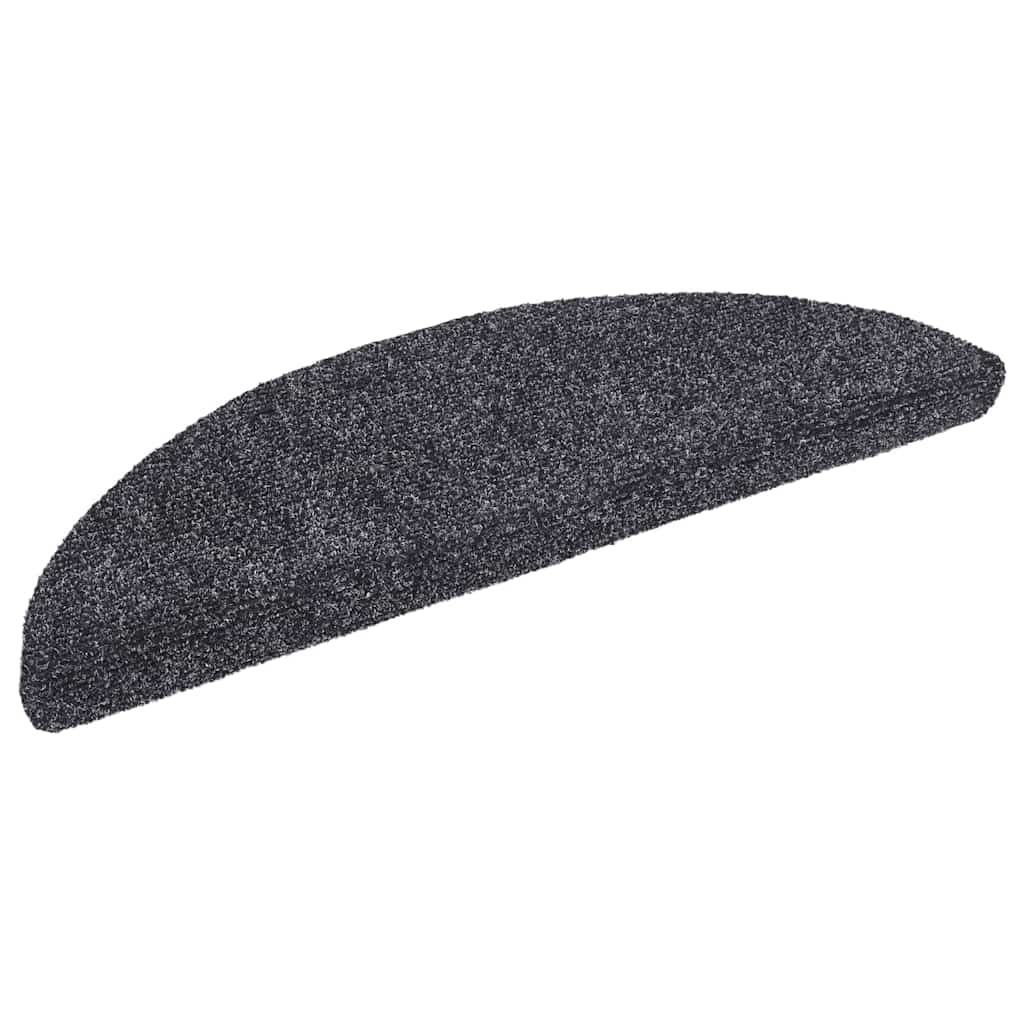 Selvklebende trappematter 10 stk mørkegrå 56x17x3cm nålestempel