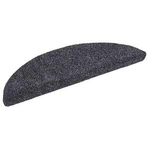 Selvklebende trappematter 10 stk mørkegrå 56x17x3cm nålestempel