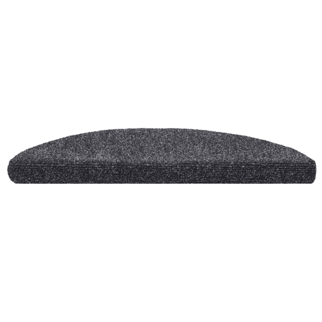 Selvklebende trappematter 10 stk mørkegrå 56x17x3cm nålestempel