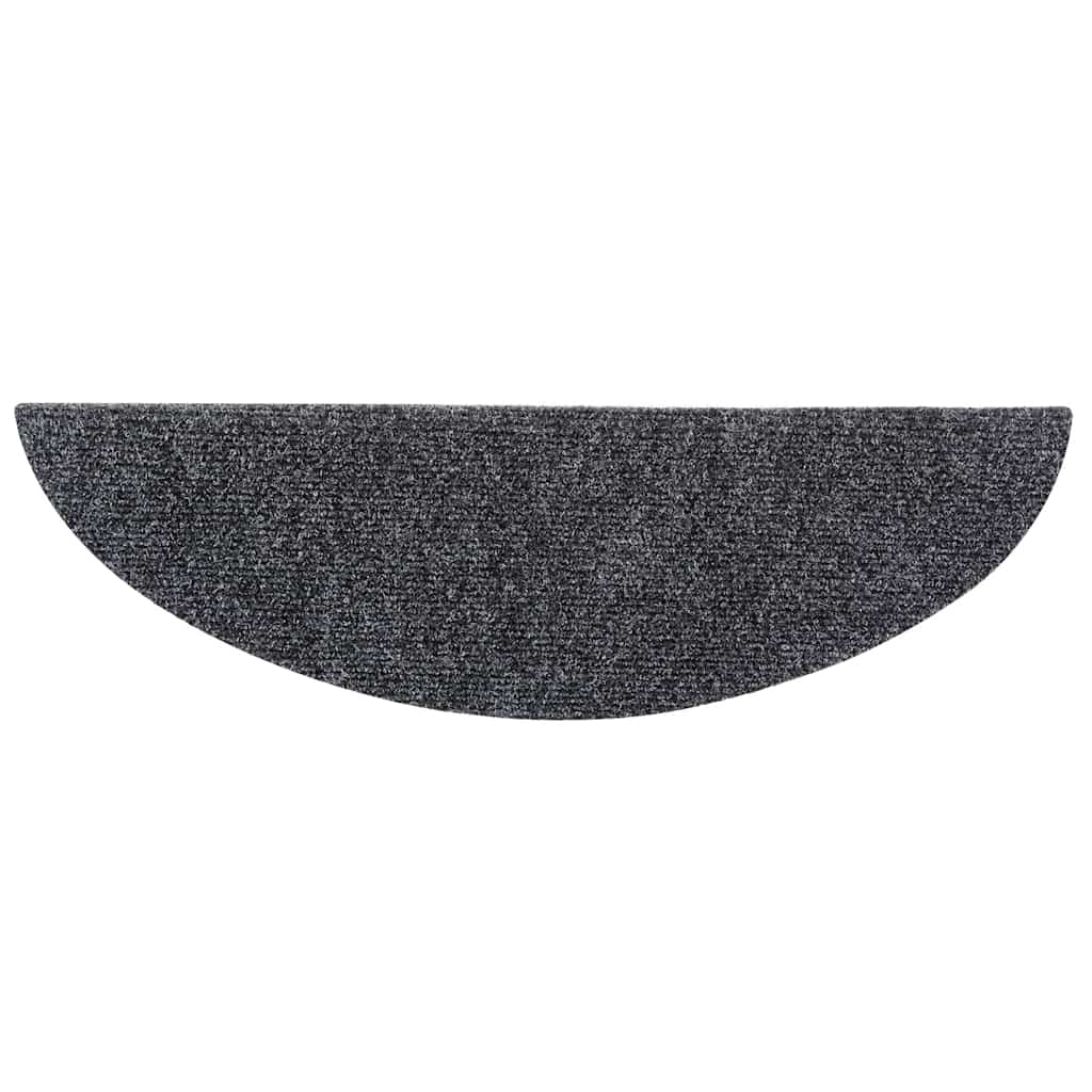 Selvklebende trappematter 10 stk mørkegrå 56x17x3cm nålestempel