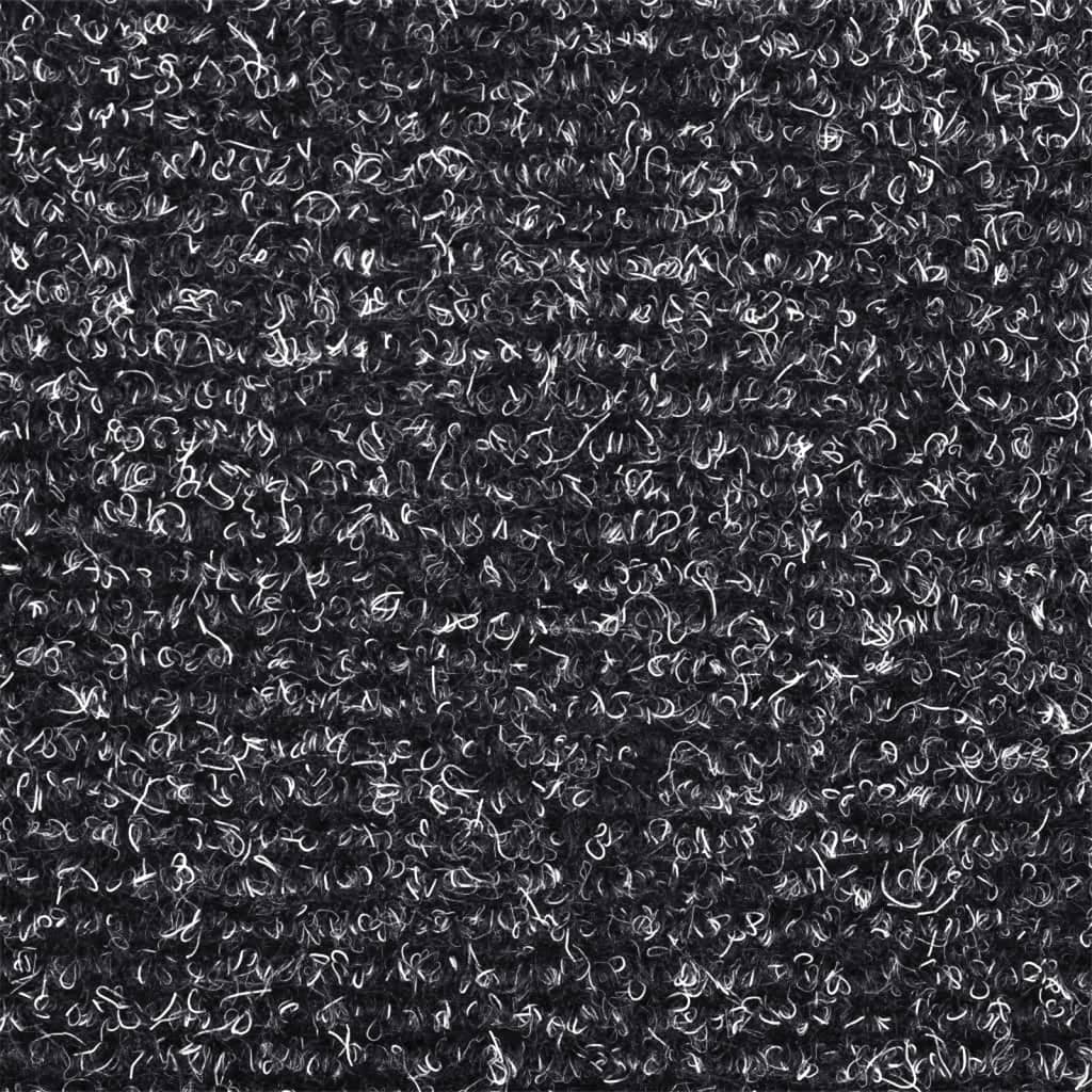 Selvklebende trappematter 10 stk mørkegrå 56x17x3cm nålestempel