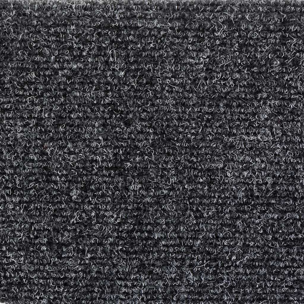 Selvklebende trappematter 10 stk mørkegrå 56x17x3cm nålestempel