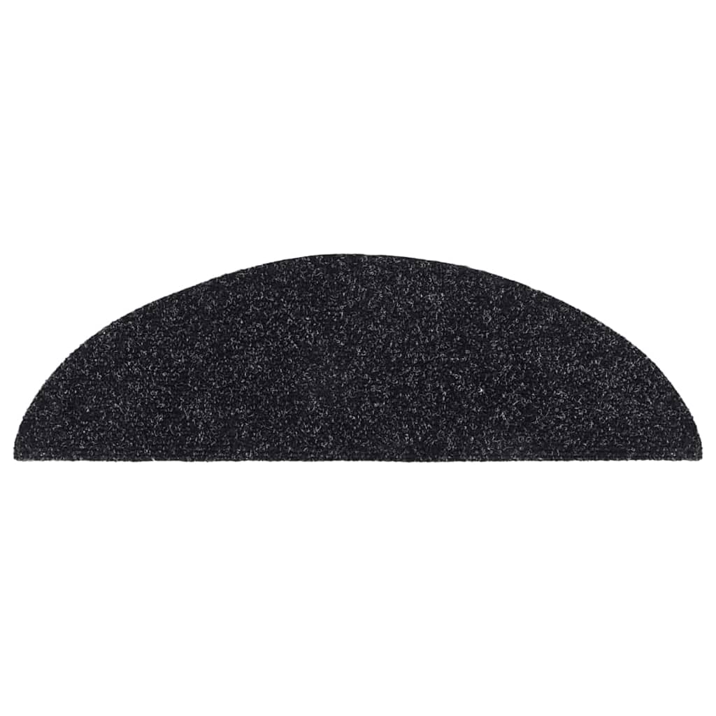 Selvklebende trappematter 10 stk svart 56x17x3 cm nålestempel