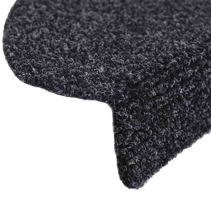 Selvklebende trappematter 10 stk svart 56x17x3 cm nålestempel