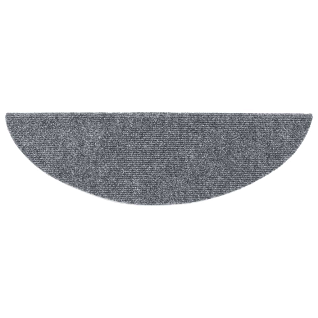 Selvklebende trappematter 5 stk lysegrå 56x17x3 cm nålestempel