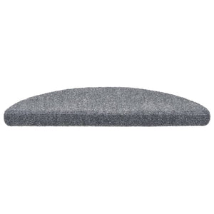 Selvklebende trappematter 10 stk lysegrå 56x17x3 cm nålestempel