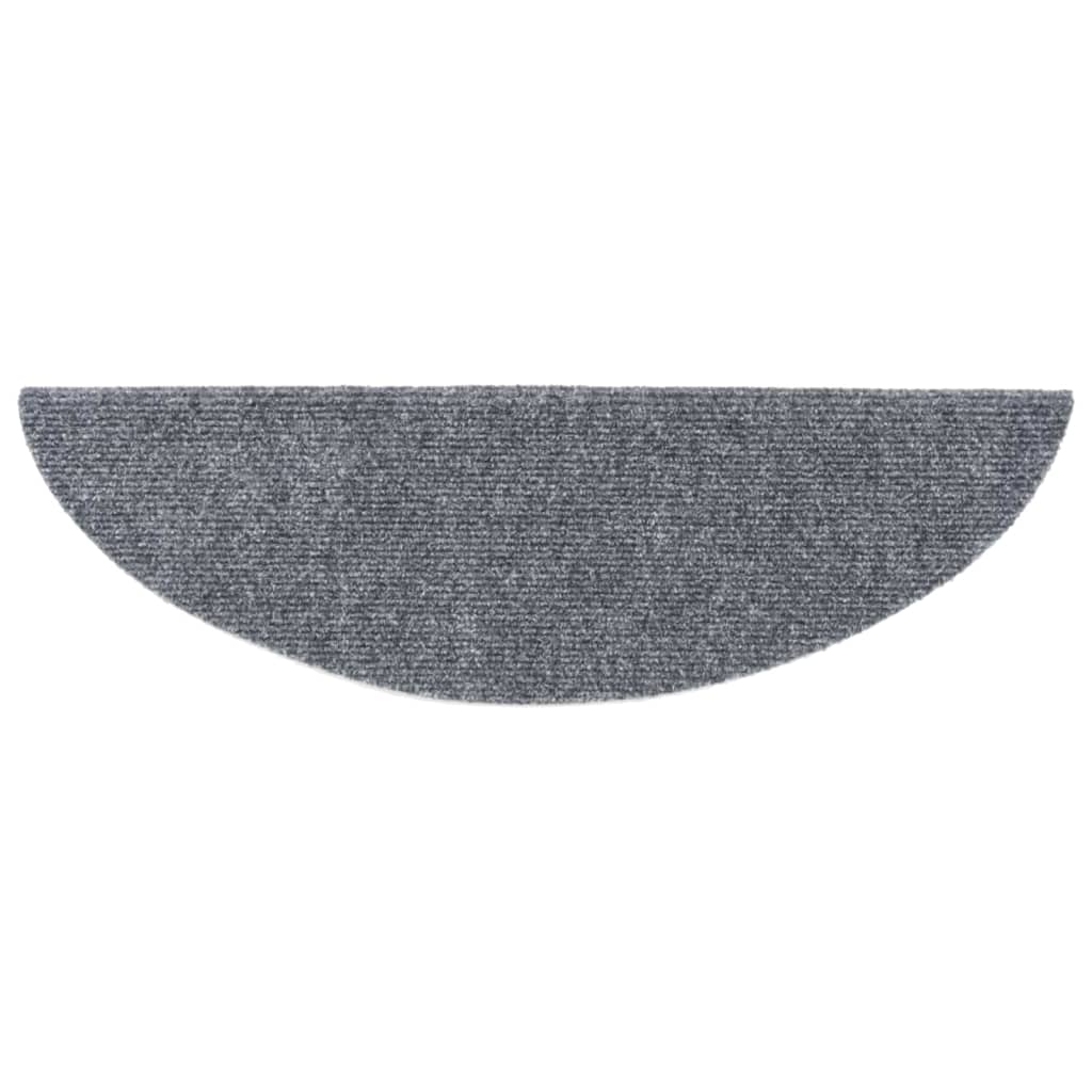 Selvklebende trappematter 10 stk lysegrå 56x17x3 cm nålestempel