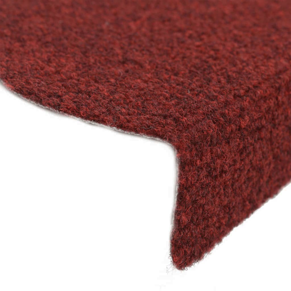 Selvklebende trappematter 10 stk rød 56x17x3cm nålestempel