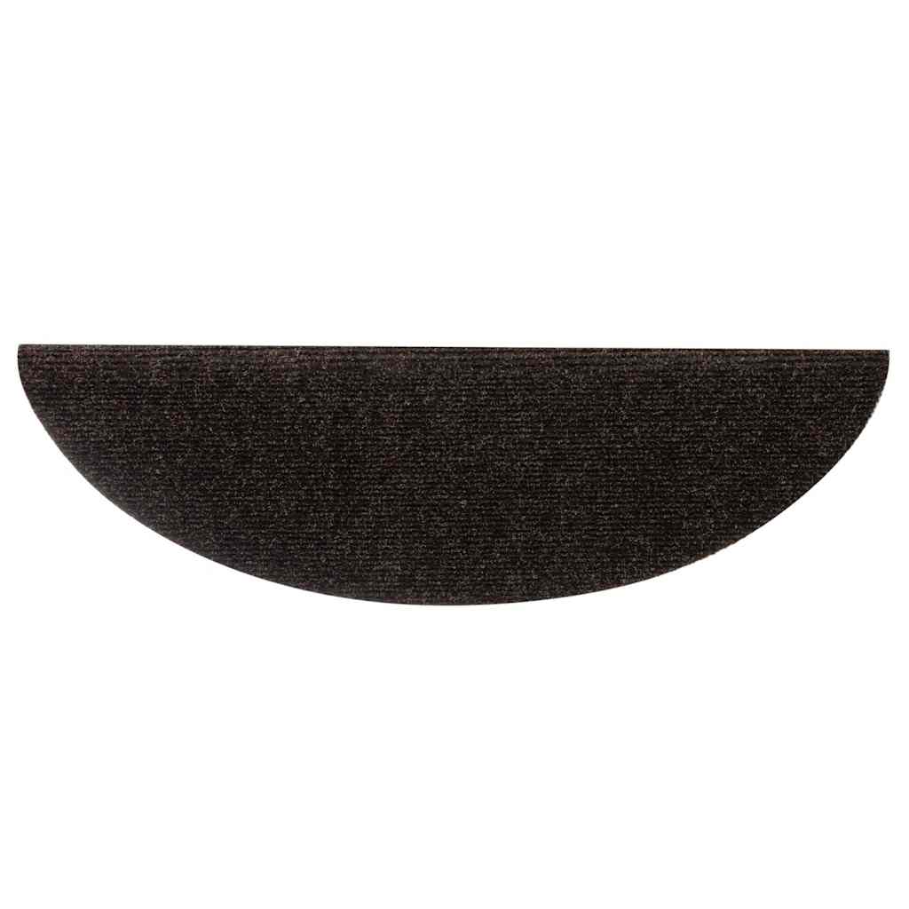 Selvklebende trappematter 10 stk brun 56x17x3cm nålestempel