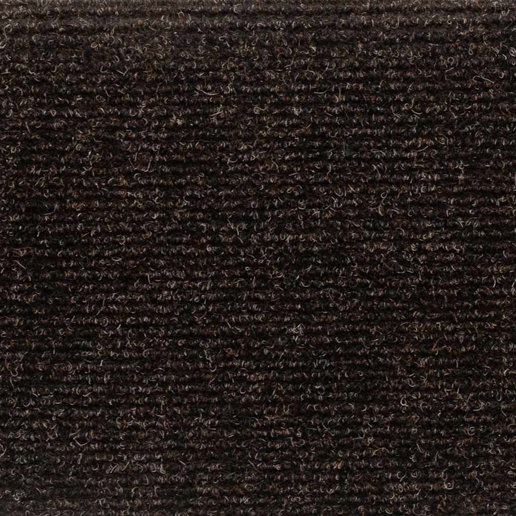 Selvklebende trappematter 10 stk brun 56x17x3cm nålestempel