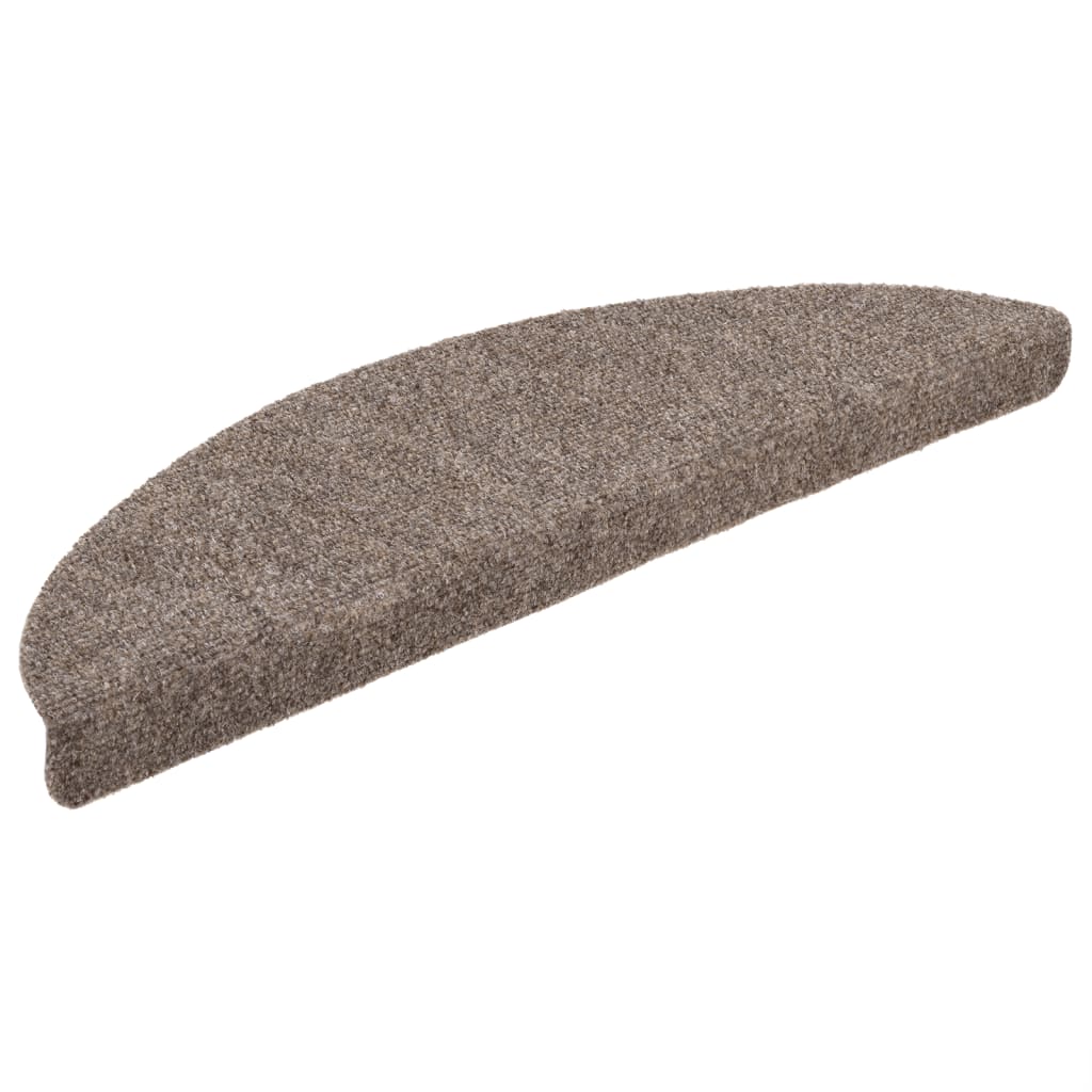 Selvklebende trappematter 10 stk beige 56x17x3cm nålestempel