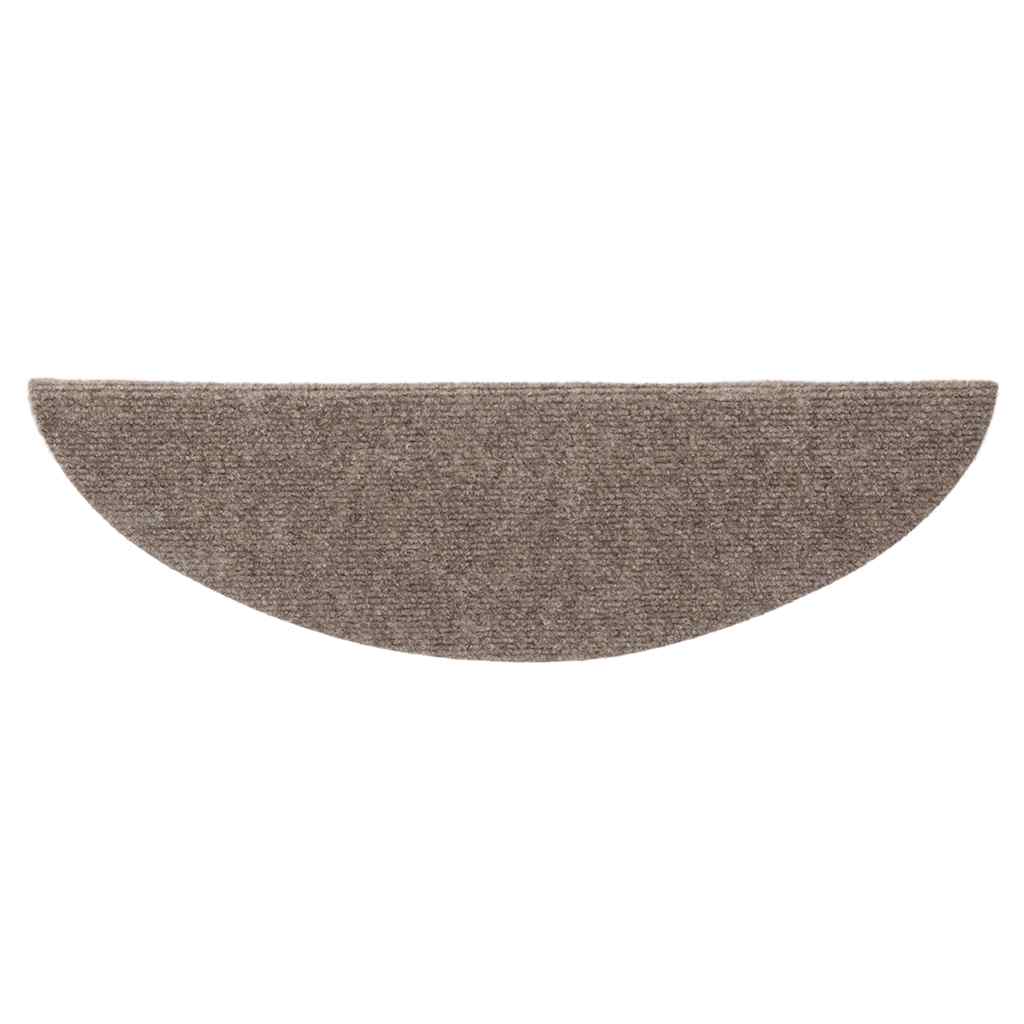 Selvklebende trappematter 10 stk beige 56x17x3cm nålestempel