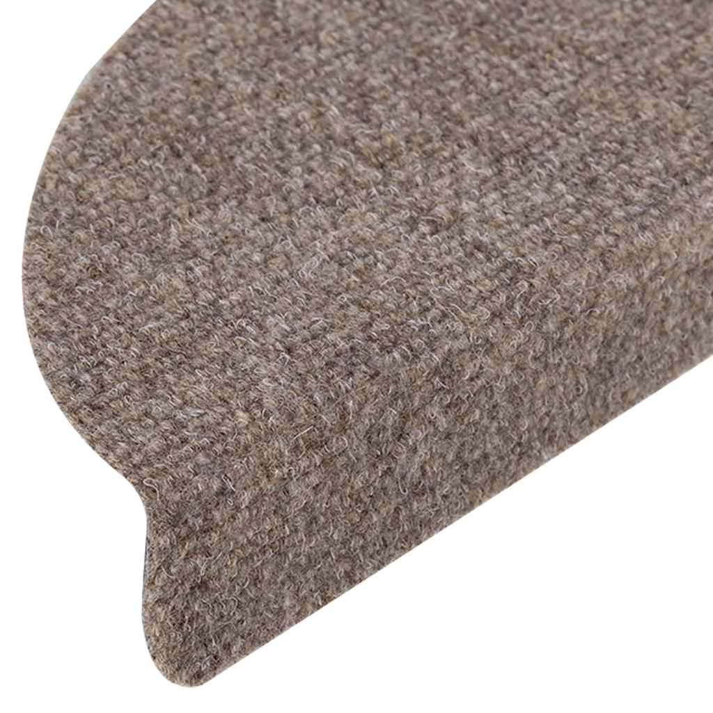 Selvklebende trappematter 10 stk beige 56x17x3cm nålestempel
