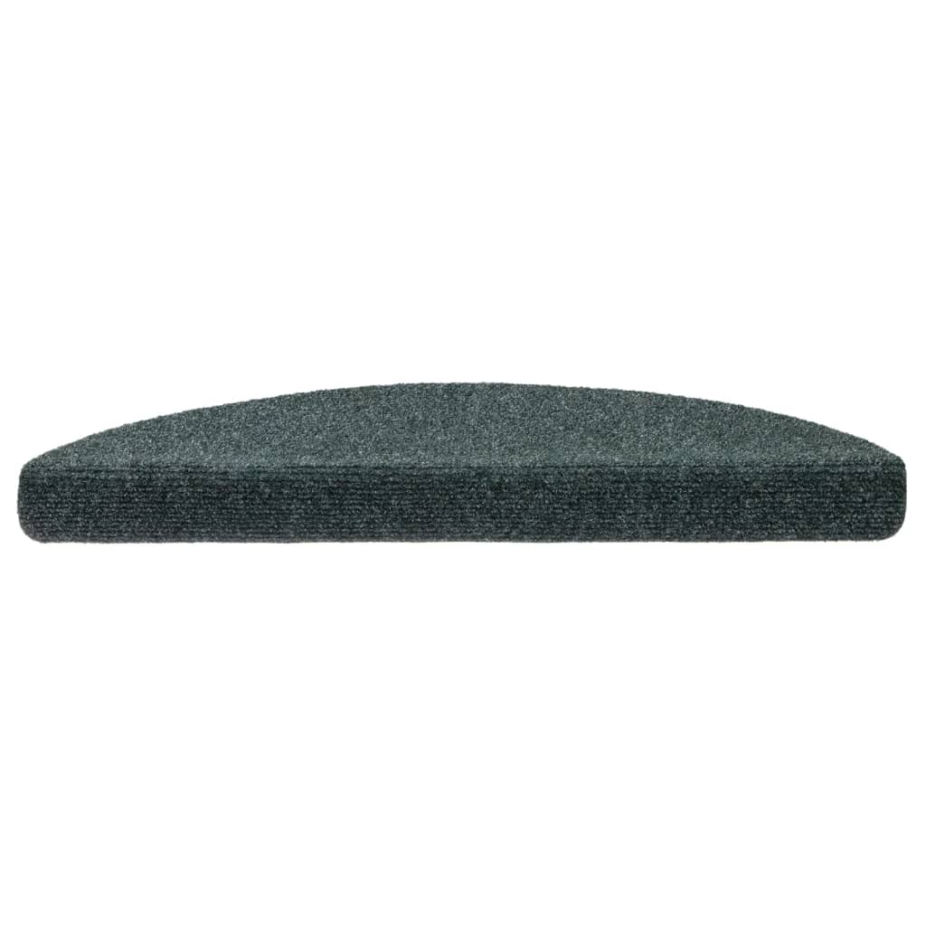 Self-adhesive stair mats 5 pcs green 56x17x3 cm needle punch