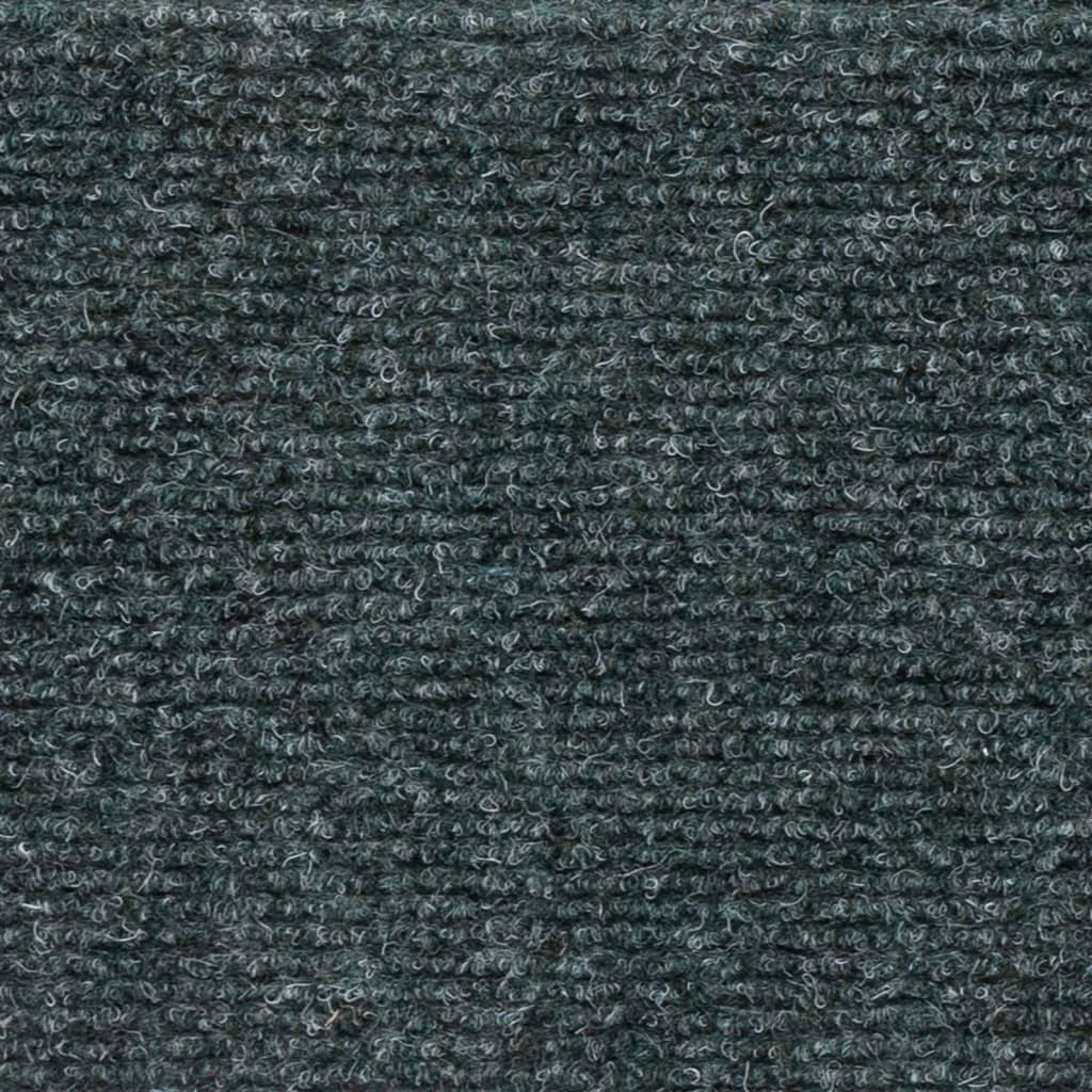 Self-adhesive stair mats 5 pcs green 56x17x3 cm needle punch