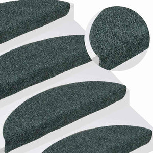 Selvklebende trappematter 10 stk grønn 56x17x3 cm nålestempel
