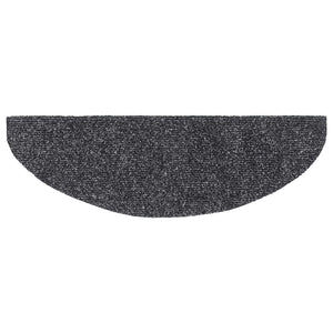 Selvklebende trappematter 10 stk mørkegrå 65x21x4cm nålestempel