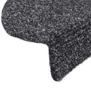 Selvklebende trappematter 10 stk mørkegrå 65x21x4cm nålestempel