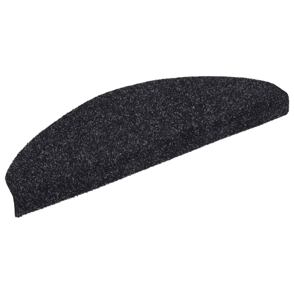 Selvklebende trappematter 10 stk svart 65x21x4 cm nålestempel