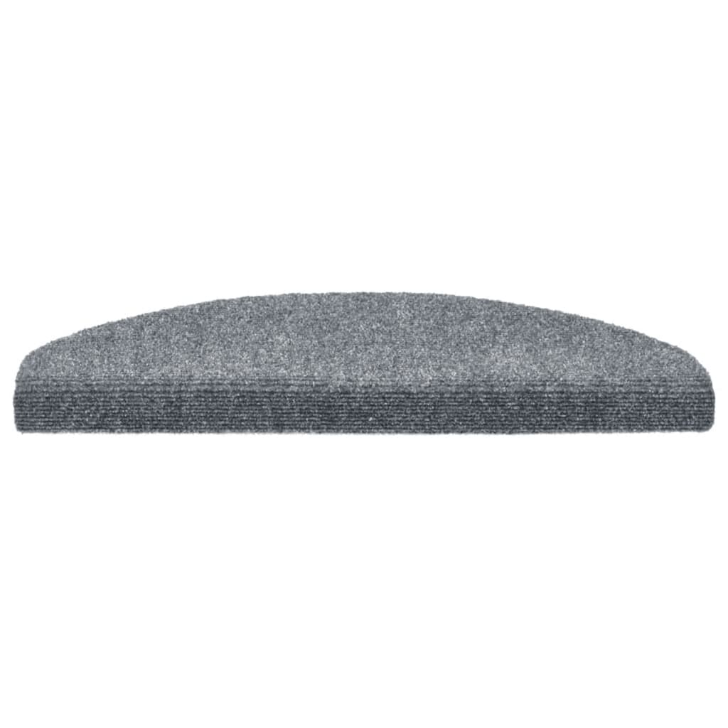 Selvklebende trappematter 5 stk lysegrå 65x21x4 cm nålestempel