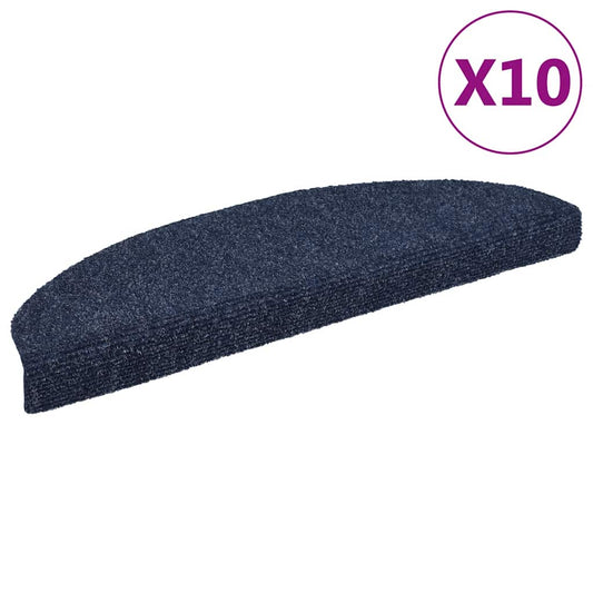 Selvklebende trappematter 10 stk blå 65x21x4 cm nålestempel