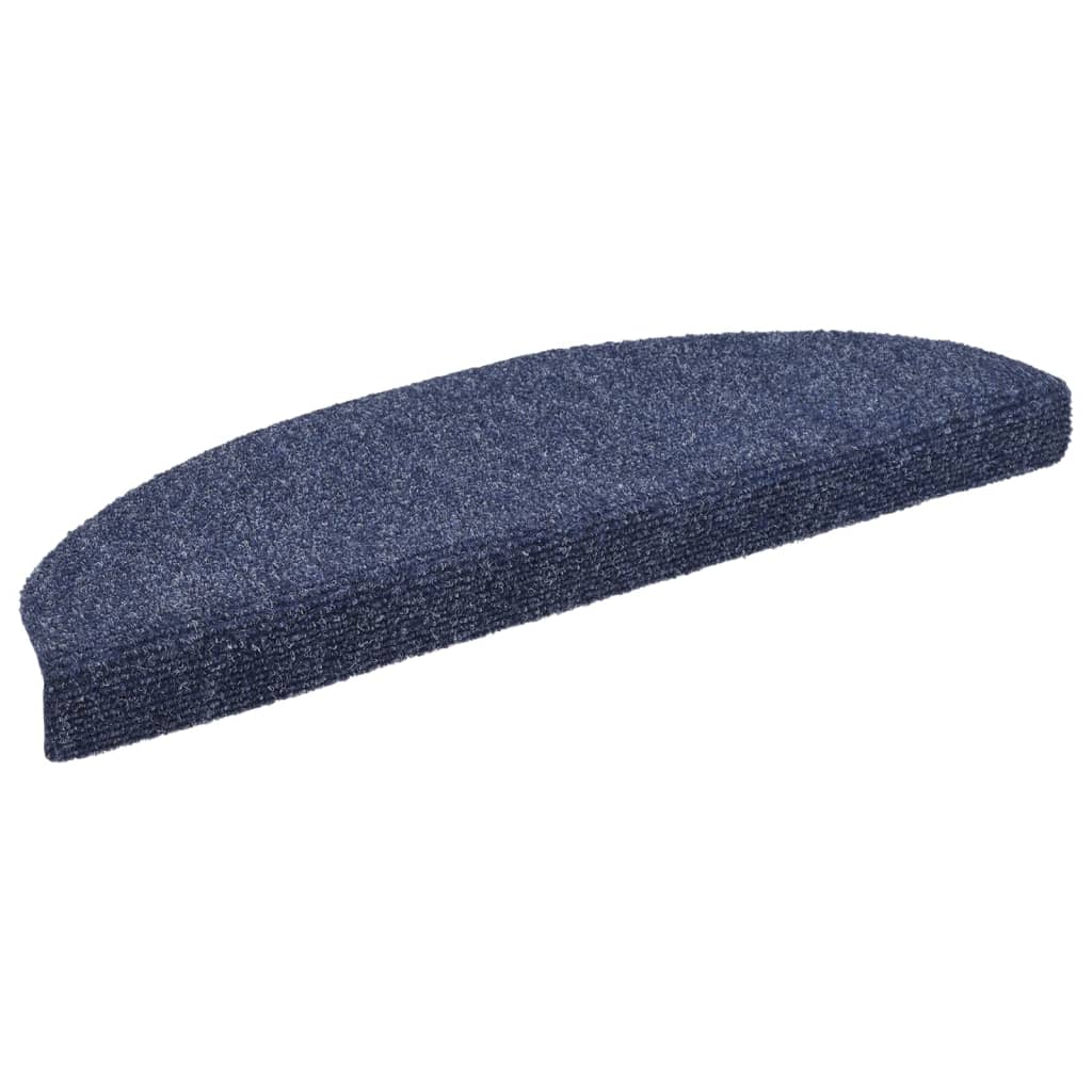 Selvklebende trappematter 10 stk blå 65x21x4 cm nålestempel