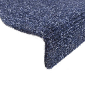 Selvklebende trappematter 10 stk blå 65x21x4 cm nålestempel