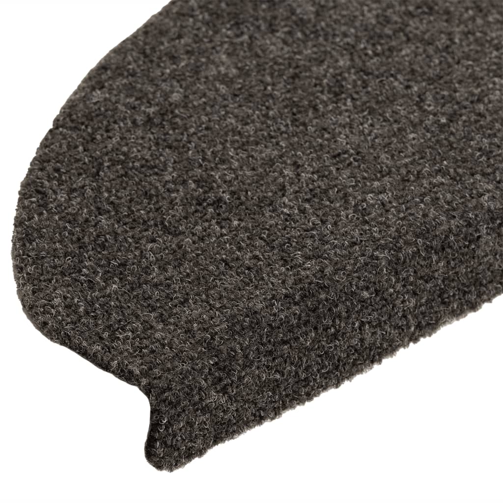 Selvklebende trappematter 10stk antrasitt 65x21x4cm nålestempel