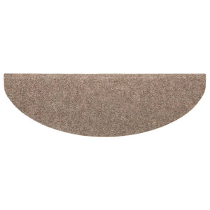 Self-adhesive stair mats 5 pcs cream white 65x21x4cm needle punch