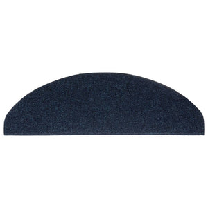 Self-adhesive stair mats 5 pcs navy blue 65x21x4cm needle punch