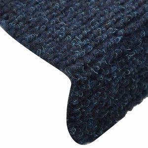 Self-adhesive stair mats 5 pcs navy blue 65x21x4cm needle punch