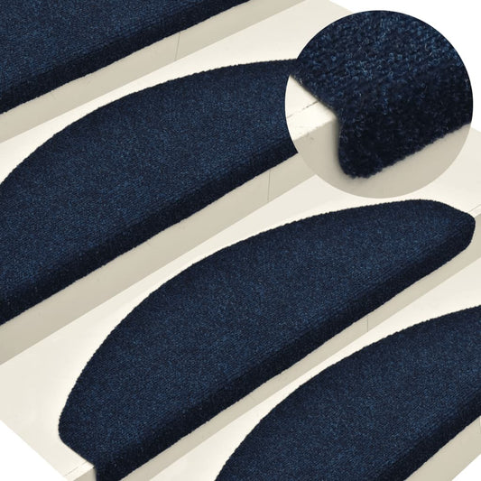 Selvklebende trappematter 10stk marineblå 65x21x4cm nålestempel