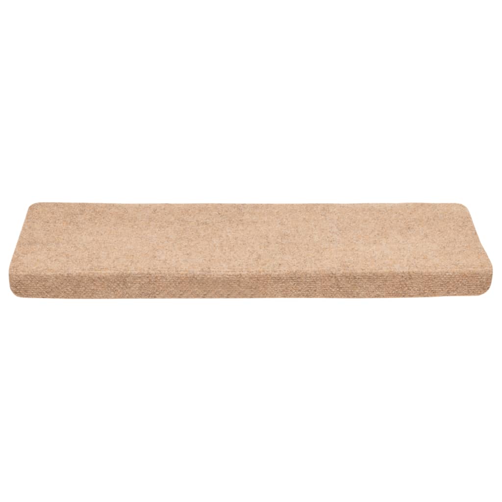 Selvklebende trappematter 10stk kremhvit 65x21x4 cm nålestempel