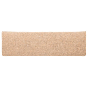 Selvklebende trappematter 10stk kremhvit 65x21x4 cm nålestempel