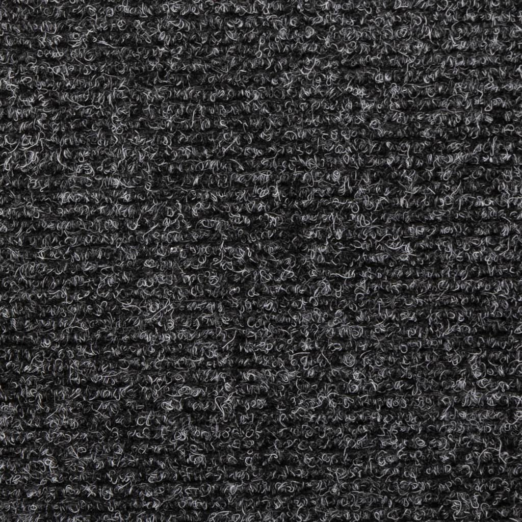 Selvklebende trappematter 10 stk grå 65x21x4 cm nålestempel
