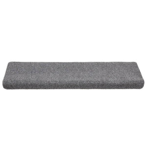 Selvklebende trappematter 10 stk lysegrå 65x21x4 cm nålestempel