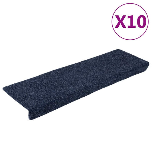 Selvklebende trappematter 10stk antrasitt 65x21x4cm nålestempel