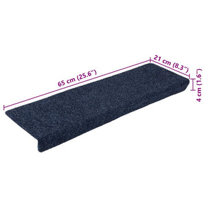 Selvklebende trappematter 10stk antrasitt 65x21x4cm nålestempel