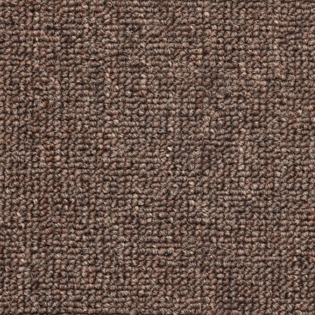 Stair mats 10 pcs 56x17x3 cm coffee brown