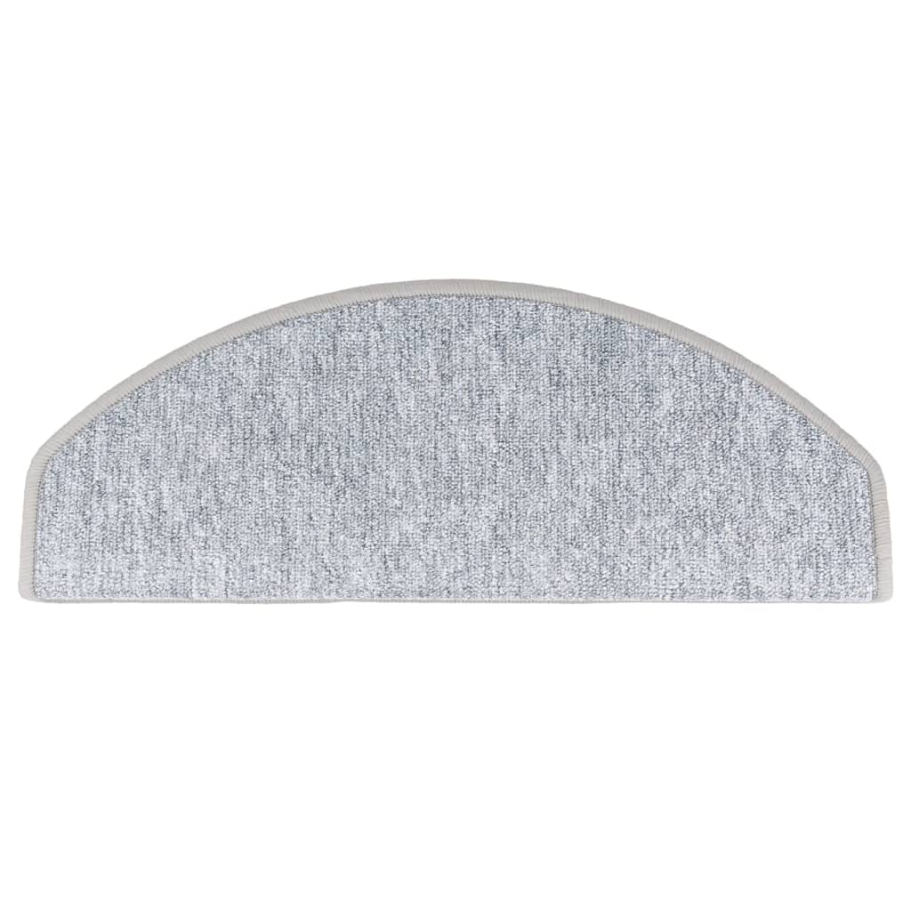 Stair mats 10 pcs 65x24x4 cm light grey