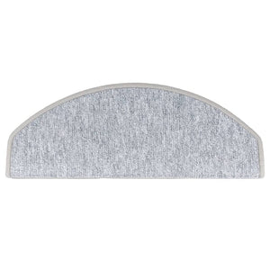 Stair mats 10 pcs 65x24x4 cm light grey