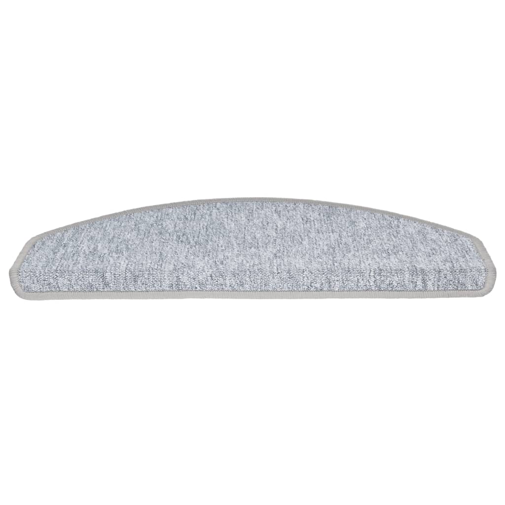 Stair mats 10 pcs 65x24x4 cm light grey