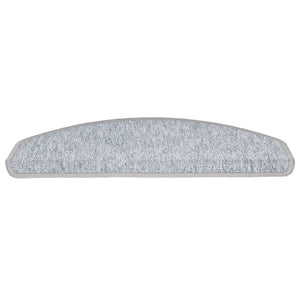 Stair mats 10 pcs 65x24x4 cm light grey