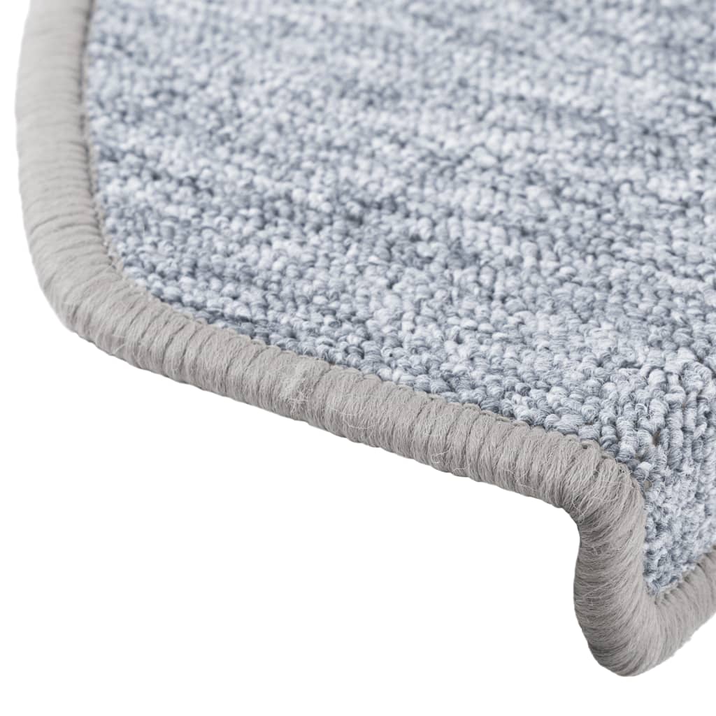 Stair mats 10 pcs 65x24x4 cm light grey