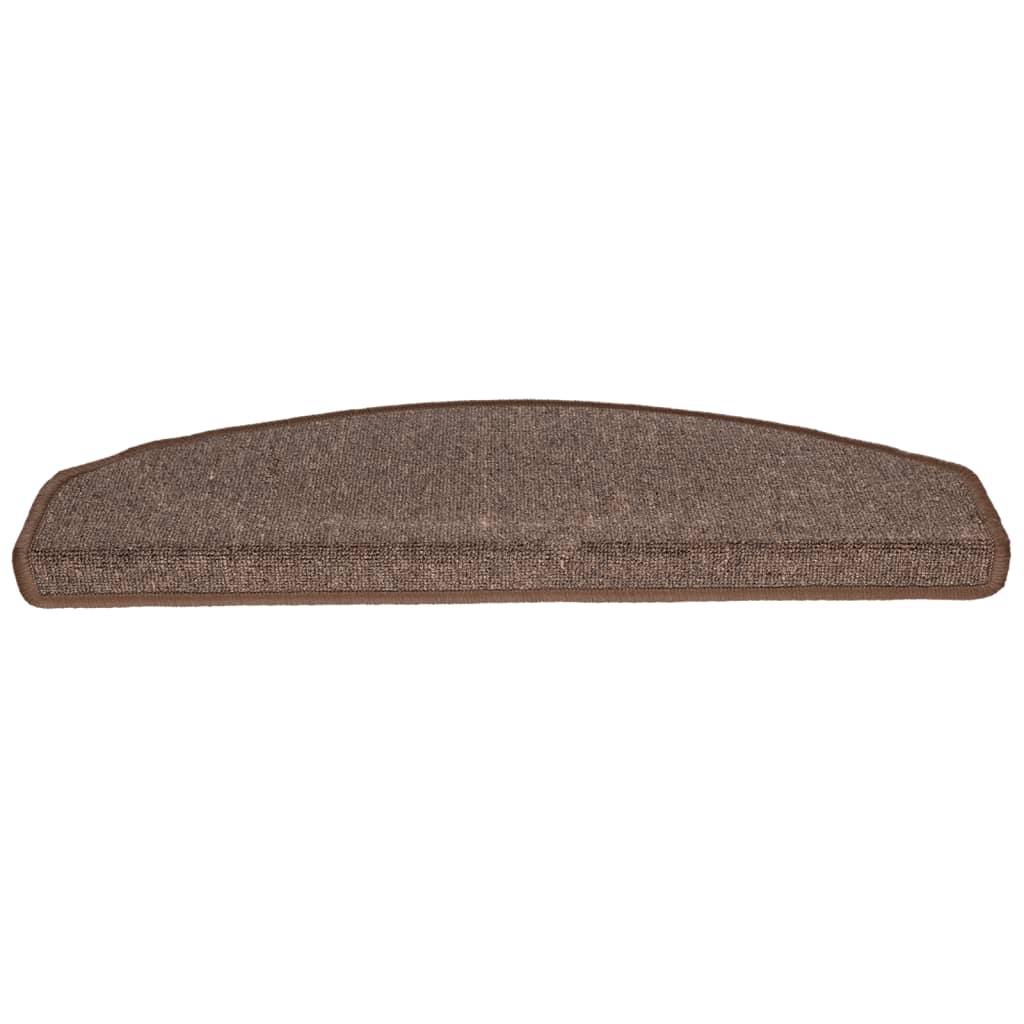Stair mats 10 pcs 65x24x4 cm coffee brown