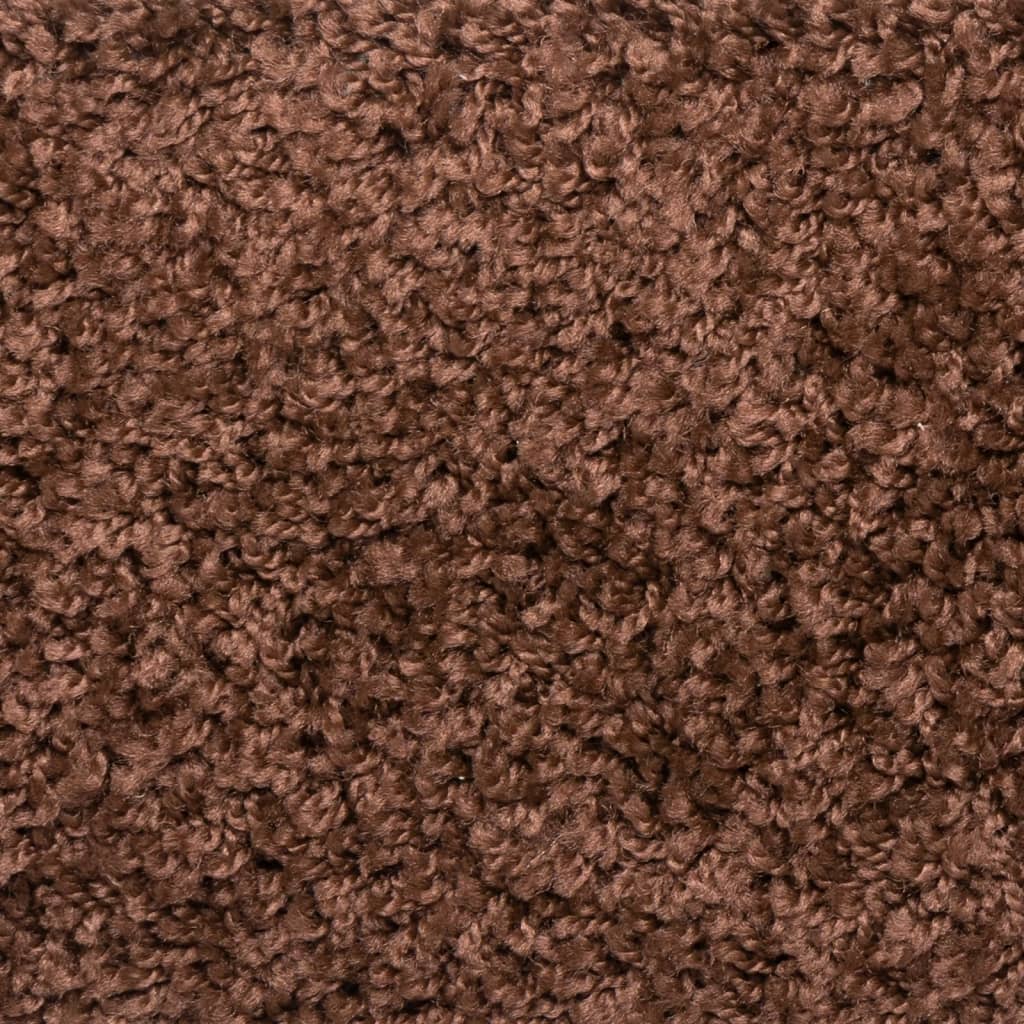 Stair mats 10 pcs 56x17x3 cm brown