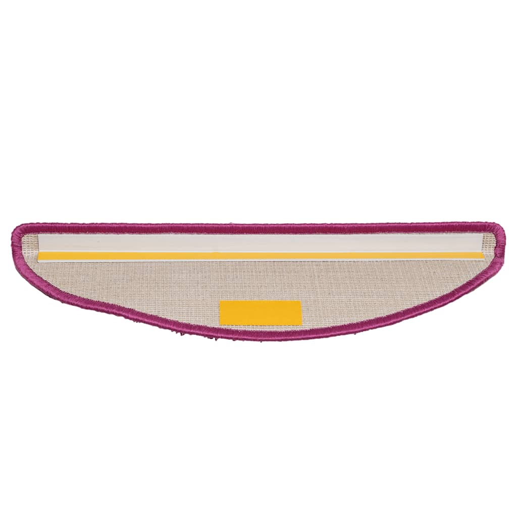 Stair mats 10 pcs 56x17x3 cm purple